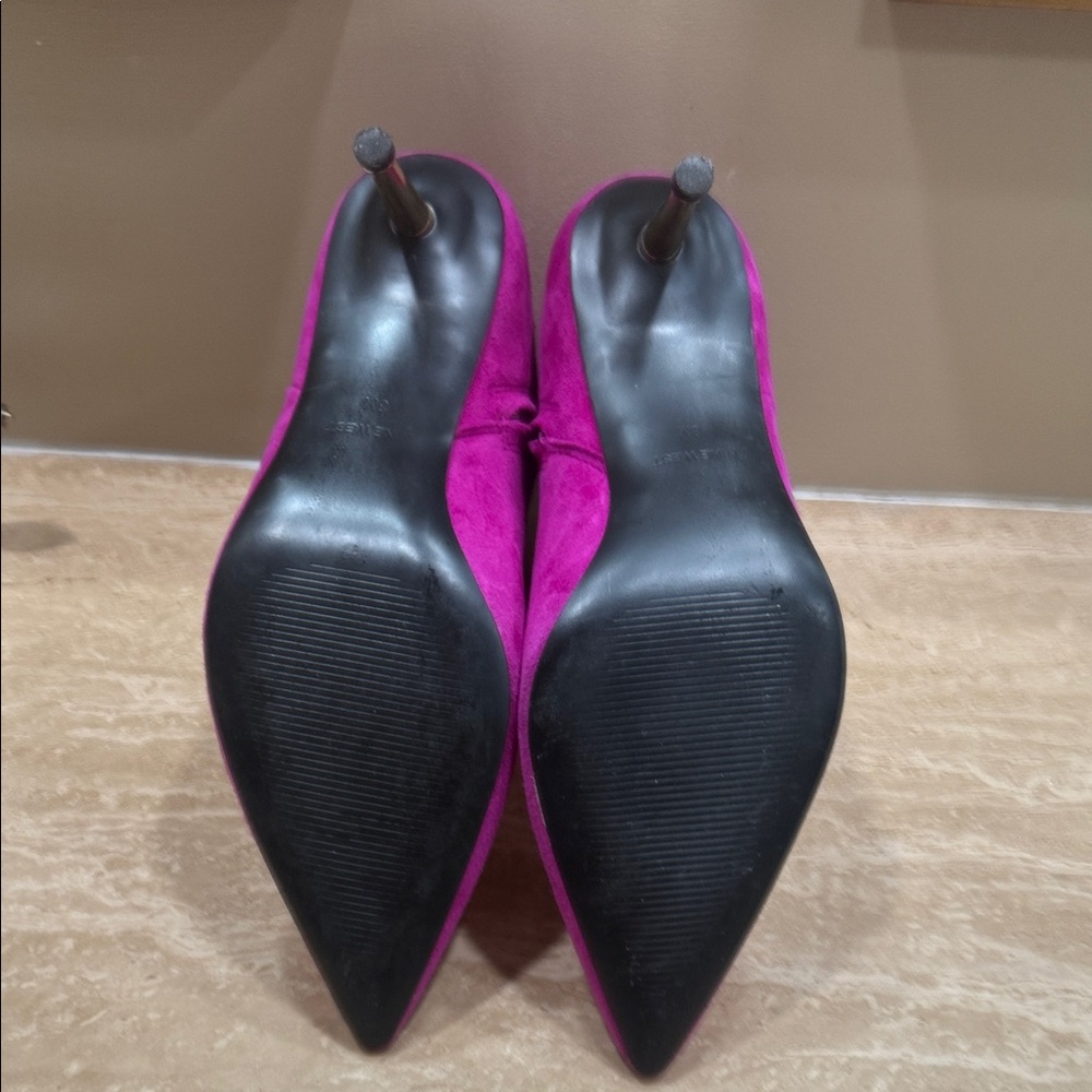 Nine West Vibrant Pink Heeled Boots - Picture 6 of 7